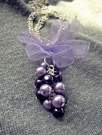 "lila masnis álom" hosszú nyaklánc